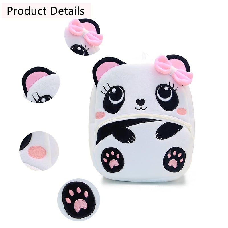 NICE CHOICE Cute Toddler Backpack Toddler Bag Plush Animal Cartoon Mini Travel Bag for Baby Girl Boy 2-6 Years(Cute Panda) - Image 5
